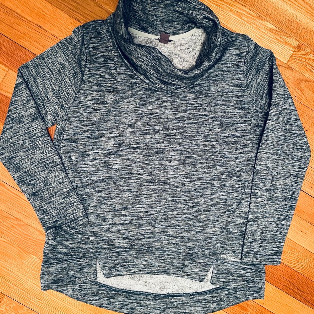 Eddie Bauer Blue Funnel Neck  Sweatshirt Size Small